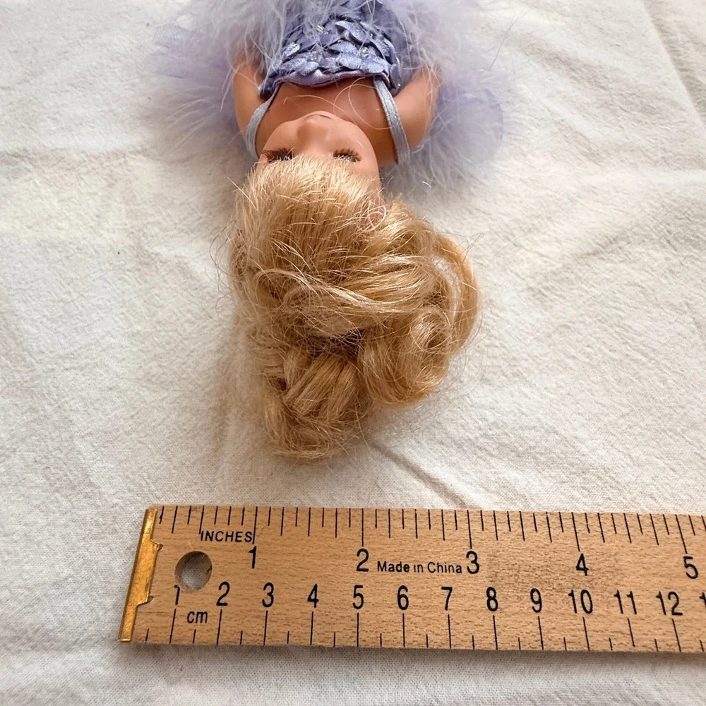 Ballerina Fashion Doll Feather Tulle Floral Dress Lavender 11 in Kids